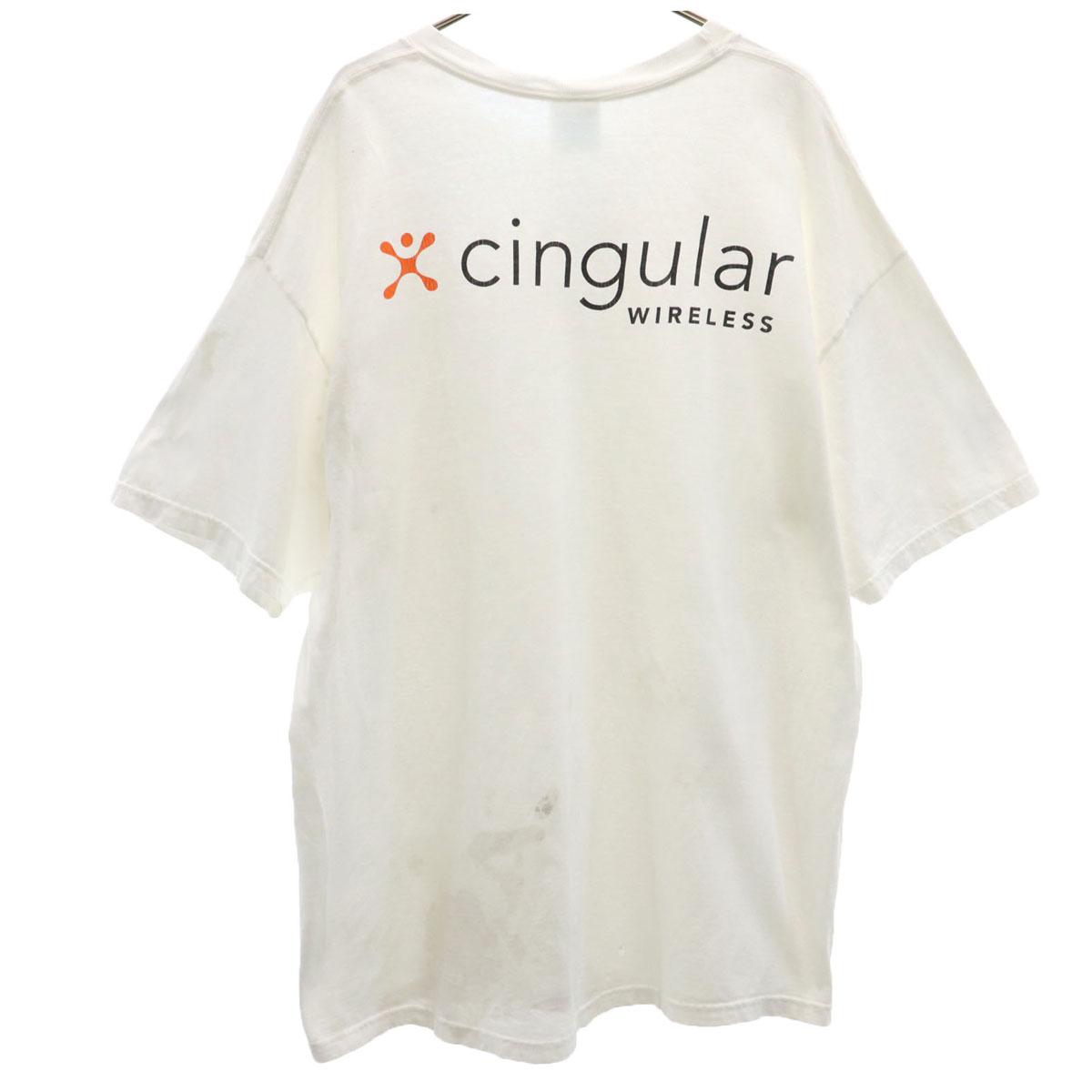 Hanes 90s Old Cingular WIRELESS Short sleeve T-shirt Corporate Monologo Men s Used
Hanes 90s Old Cingular WIRELESS Short sleeve T-shirt Corporate Monologo Men s Used