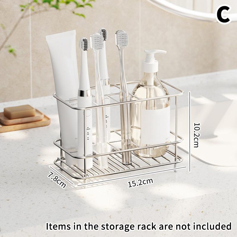 Держатель для зубных щеток для ванной комнаты - Подставка-органайзер для зубной пасты из нержавеющей стали, Для подставки-органайзера для электрических зубных щеток
Держатель для зубных щеток для ванной комнаты - Подставка-органайзер для зубной пасты из нержавеющей стали, Для подставки-органайзера для электрических зубных щеток