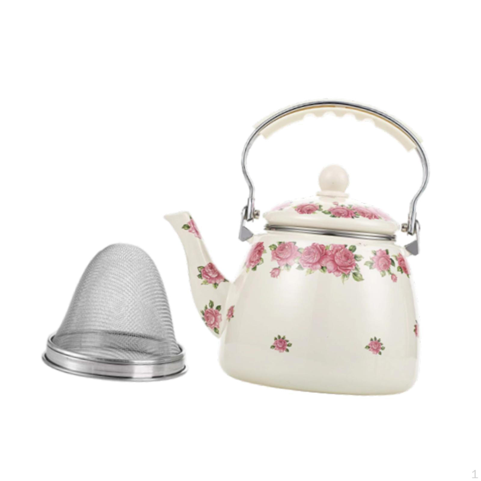 Эмалированный чайник для чая, кофейник 3,3 л, удобная ручка, фарфоровая вода для декора кухни Pink
Эмалированный чайник для чая, кофейник 3,3 л, удобная ручка, фарфоровая вода для декора кухни Pink
