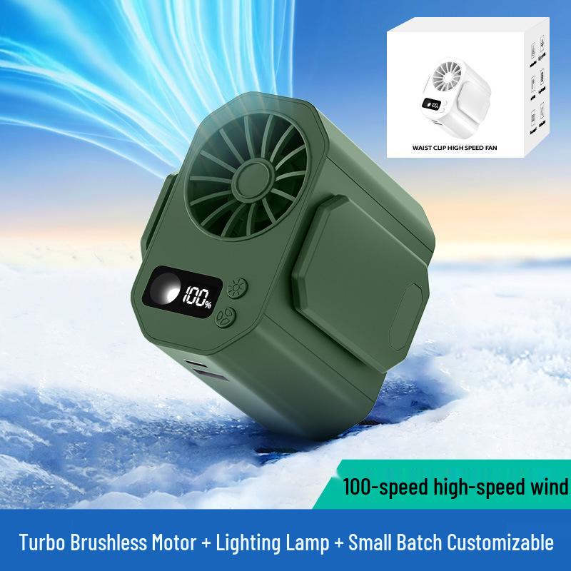 Portable Waist Fan with USB Rechargeable Long Battery, Powerful Lighting, and Clip-on Feature for Outdoor Camping. 163964
Portable Waist Fan with USB Rechargeable Long Battery, Powerful Lighting, and Clip-on Feature for Outdoor Camping. 163964