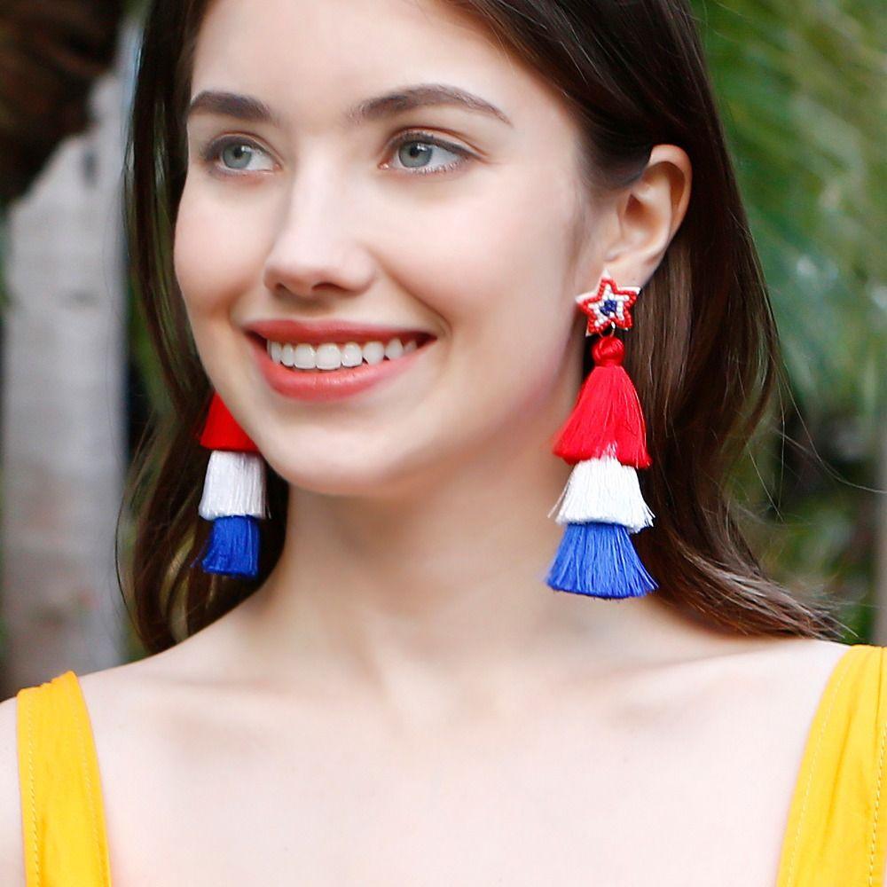 Pentagram Tassel Earrings Women Drop Earrings National Style Earrings Long Tassel Earrings
Pentagram Tassel Earrings Women Drop Earrings National Style Earrings Long Tassel Earrings