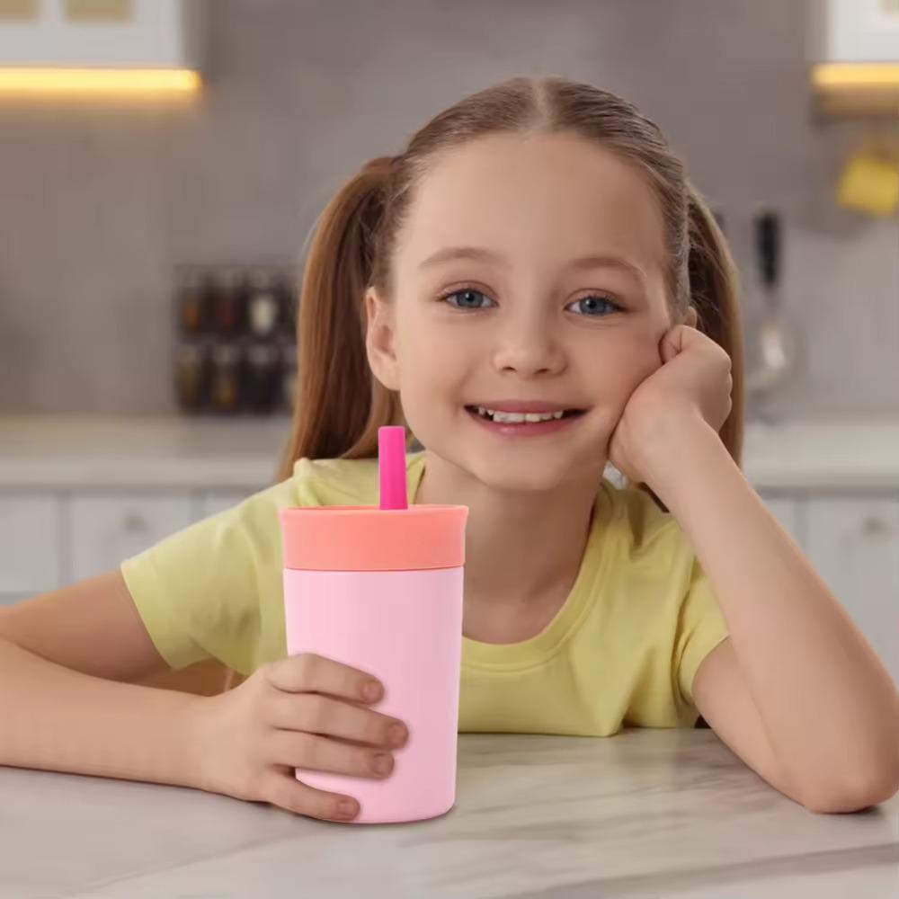 with Straw Thermal Coffee Cup 12oz Thermos Bottle Portable Thermal Mug Kids рожевий
with Straw Thermal Coffee Cup 12oz Thermos Bottle Portable Thermal Mug Kids рожевий