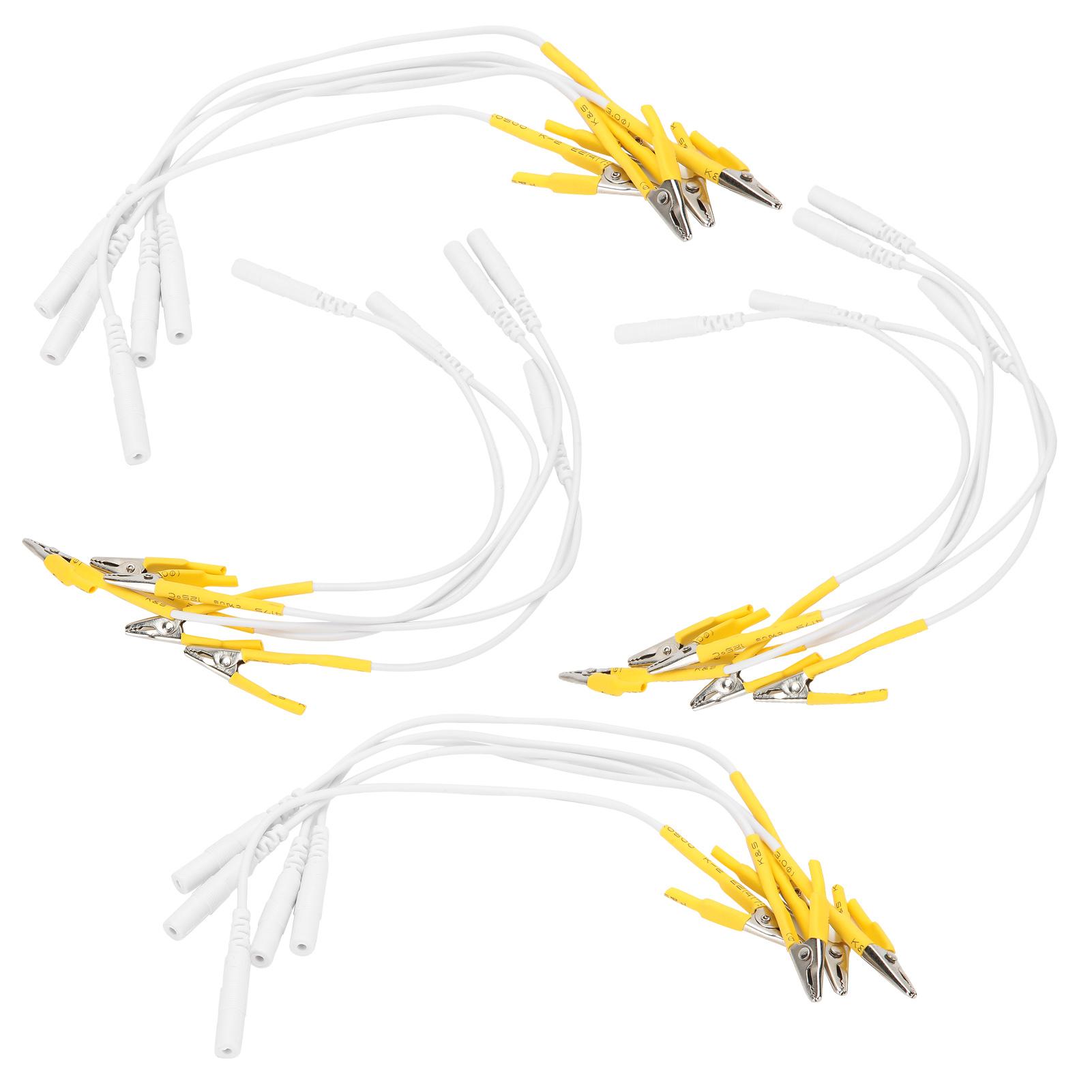 20pcs / bag Clip Electrode Lead Wires Cable for TENS Unit Physiotherapy Machine Yellow
20pcs / bag Clip Electrode Lead Wires Cable for TENS Unit Physiotherapy Machine Yellow