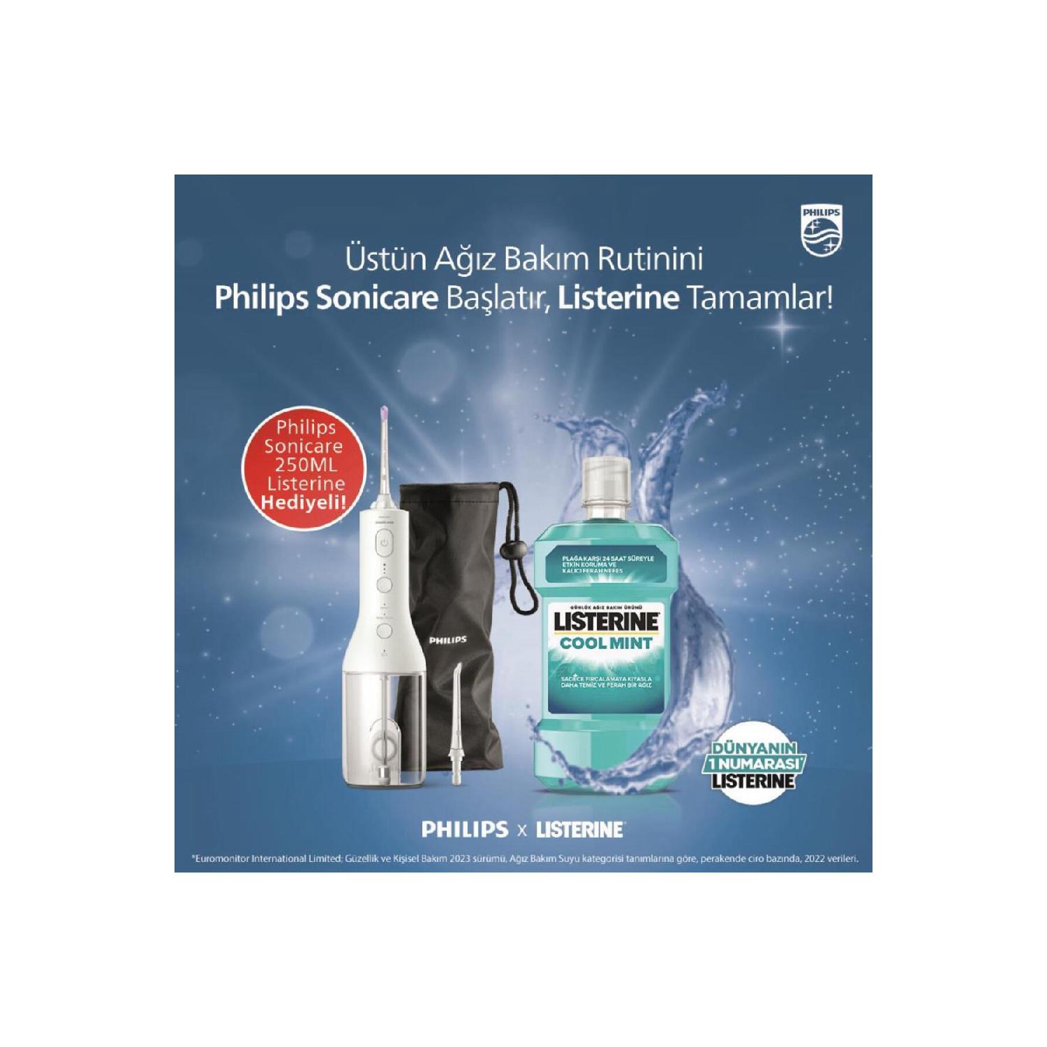 Sonicare Hx3806/31 Sonic Cordless Interdental Cleaner - Listerine Cool Mint 250ml
Sonicare Hx3806/31 Sonic Cordless Interdental Cleaner - Listerine Cool Mint 250ml