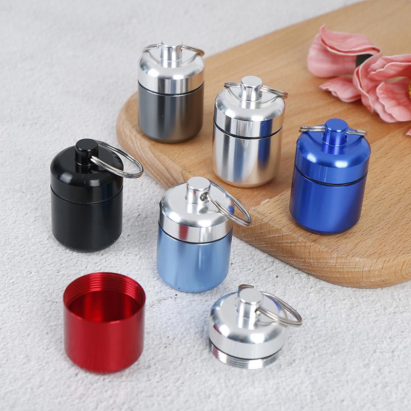Portable Keychain Aluminum Pill Case Waterproof Seal Medicine Organizer Box Outdoor Pocket Capsule Holder Container
Portable Keychain Aluminum Pill Case Waterproof Seal Medicine Organizer Box Outdoor Pocket Capsule Holder Container