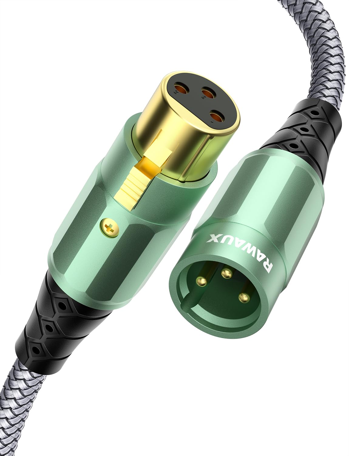 RAWAUX Microphone Cable 3 Pin XLR Cable Male to Female XLR Audio Extension Cable Balanced Connection Canon Cable for PA System Amplifier Mixer Speaker
RAWAUX Microphone Cable 3 Pin XLR Cable Male to Female XLR Audio Extension Cable Balanced Connection Canon Cable for PA System Amplifier Mixer Speaker