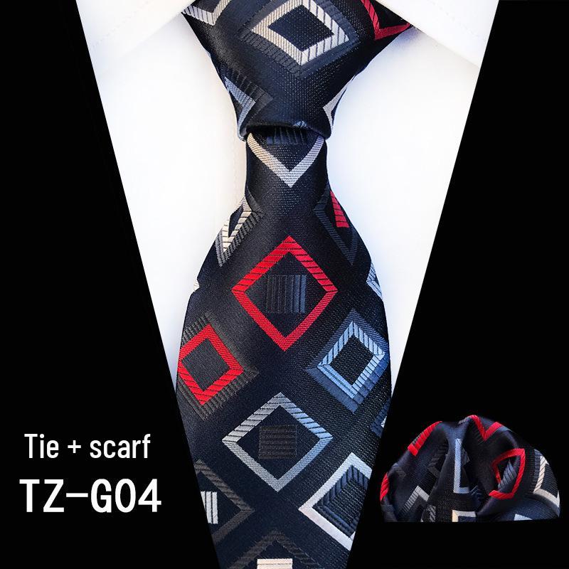 2025 New Polyester Jacquard 8cm Plaid Tie and Pocket Square Set
2025 New Polyester Jacquard 8cm Plaid Tie and Pocket Square Set