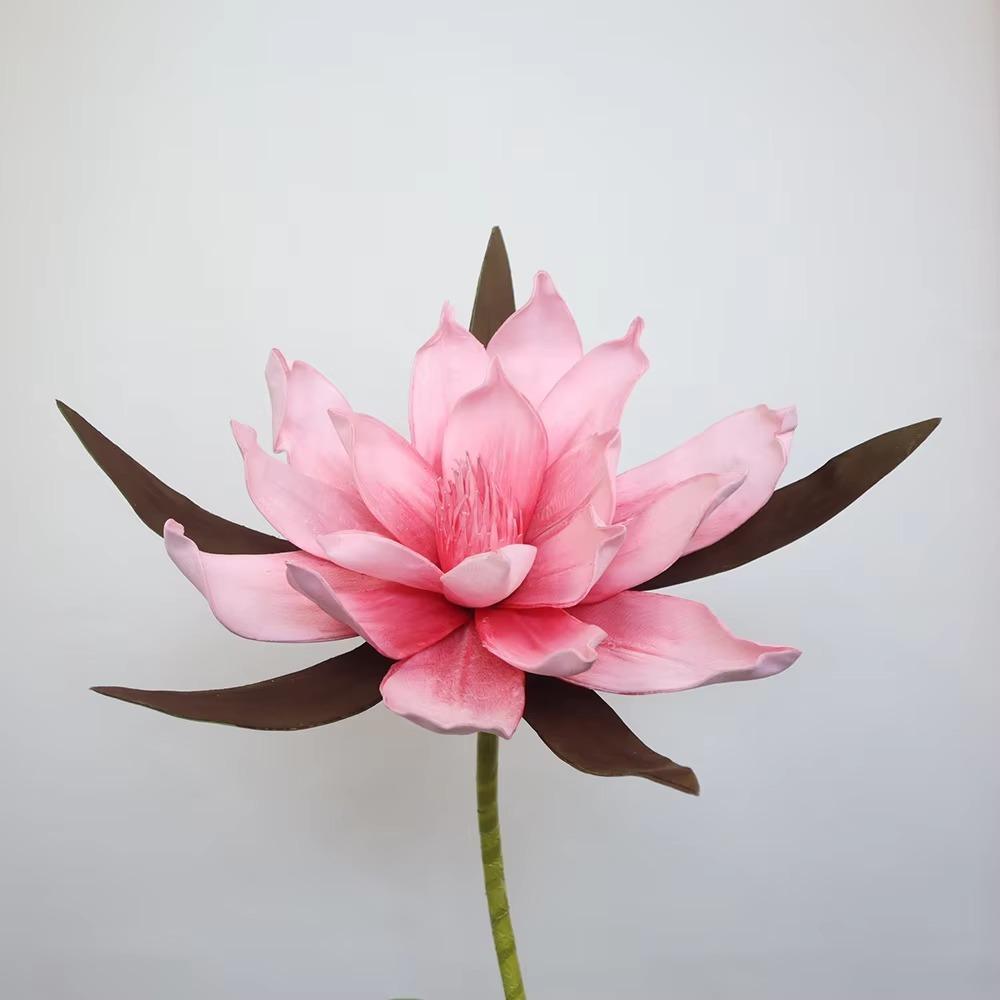 Large Artificial Magnolia Flower Pink Fake Flowers Head New PE Foam Flower Wedding Stage Decor 40cm
Large Artificial Magnolia Flower Pink Fake Flowers Head New PE Foam Flower Wedding Stage Decor 40cm
