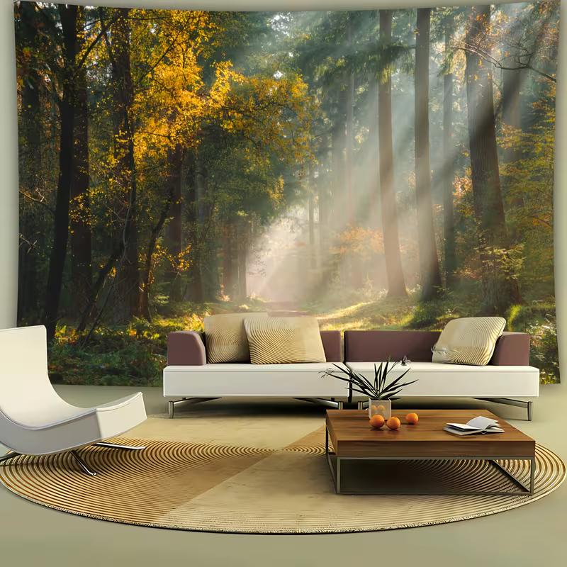 2D Green & Gold Forest Tapestry Morning Sunlight Wall Background Cloth 47.2x31.5inch/120*80cm
2D Green & Gold Forest Tapestry Morning Sunlight Wall Background Cloth 47.2x31.5inch/120*80cm