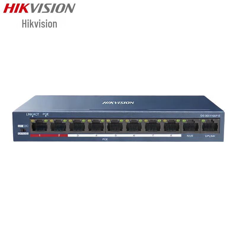 HIKVISION 10-Port 100Mbps Low Power PoE Switch CN plug (adapter included)
HIKVISION 10-Port 100Mbps Low Power PoE Switch CN plug (adapter included)