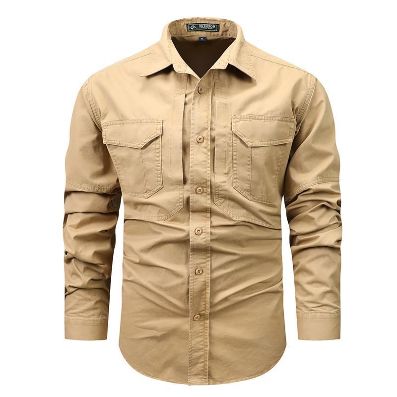 European American Men s Pure Cotton Multi-pocket Long Sleeve Lapel Work Shirt 3XL
European American Men s Pure Cotton Multi-pocket Long Sleeve Lapel Work Shirt 3XL