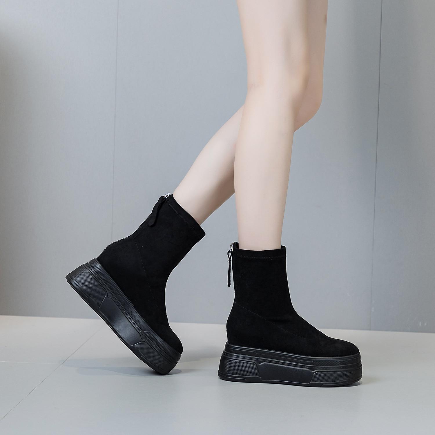 Koznoy 8,5 см из синтетической эластичной ткани, замшевые кожаные ботильоны на танкетке, удобные весенние женские лоферы, осенние туфли на платформе 39 чёрный
Koznoy 8,5 см из синтетической эластичной ткани, замшевые кожаные ботильоны на танкетке, удобные весенние женские лоферы, осенние туфли на платформе 39 чёрный