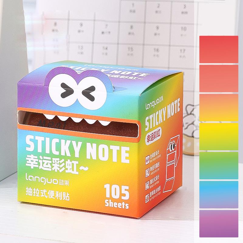 Pull-out Sticky Notes 105Sheets Cute Stationery Gradient Sticky Notes Frosted Transparent Color Small Gift Kawaii Stationery
Pull-out Sticky Notes 105Sheets Cute Stationery Gradient Sticky Notes Frosted Transparent Color Small Gift Kawaii Stationery