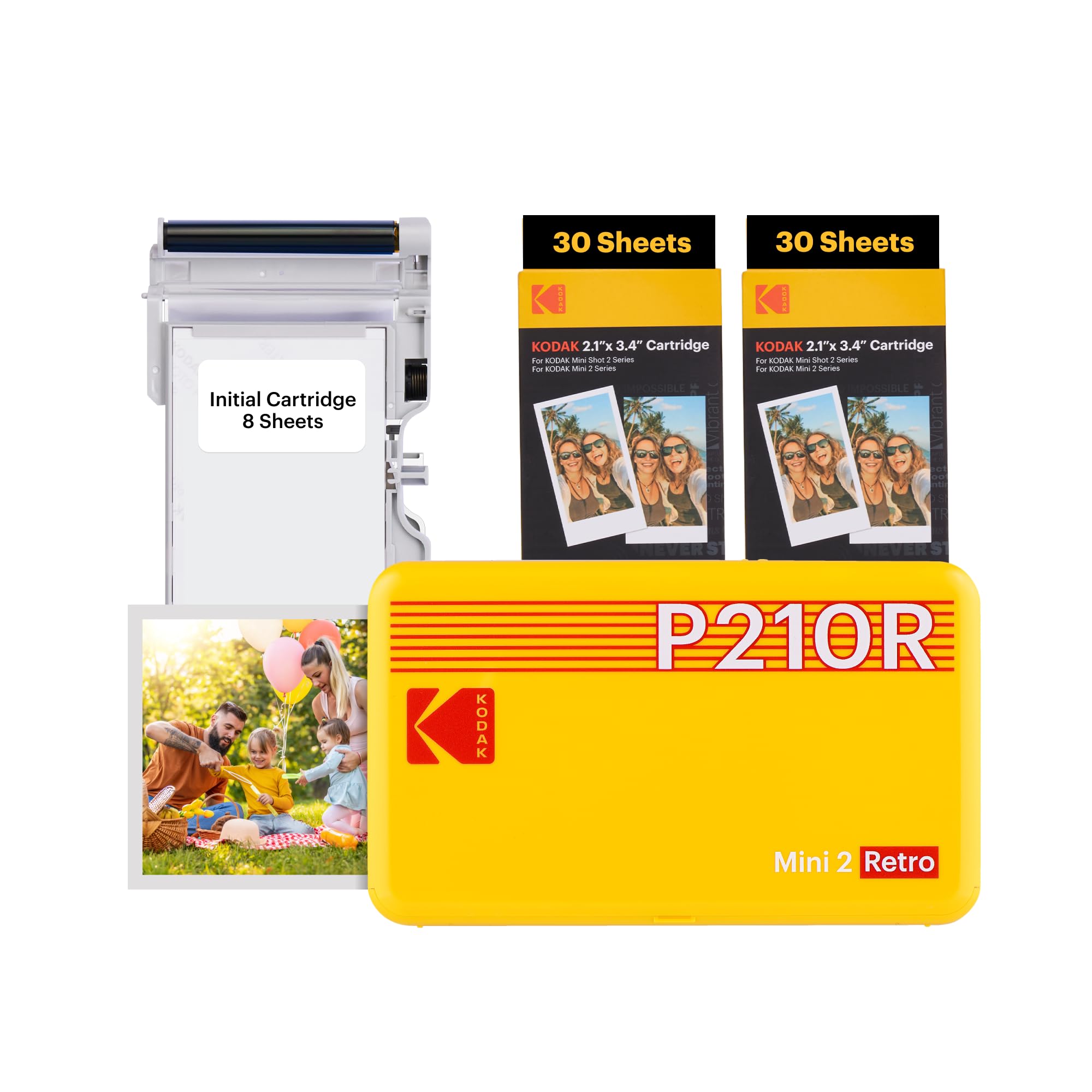 Принтер для смартфонів Kodak Mini 2 Retro 4PASS 8 принтерів 60 аркушів жовтий Принтер/миттєвий принтер/Instax (5,3х8,6 см) + + пучок,
Принтер для смартфонів Kodak Mini 2 Retro 4PASS 8 принтерів 60 аркушів жовтий Принтер/миттєвий принтер/Instax (5,3х8,6 см) + + пучок,