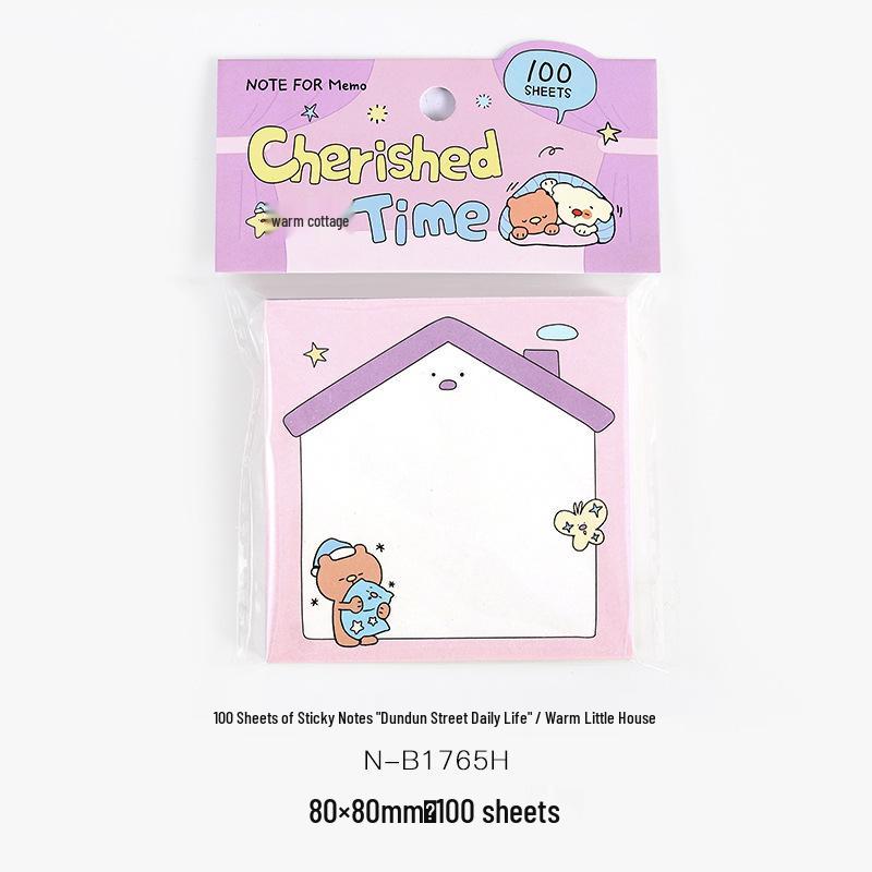 DUNDUN STREET Cute Pet Illustration Sticky Notes - 100 Sheets for Daily Journal & Student Memo
DUNDUN STREET Cute Pet Illustration Sticky Notes - 100 Sheets for Daily Journal & Student Memo