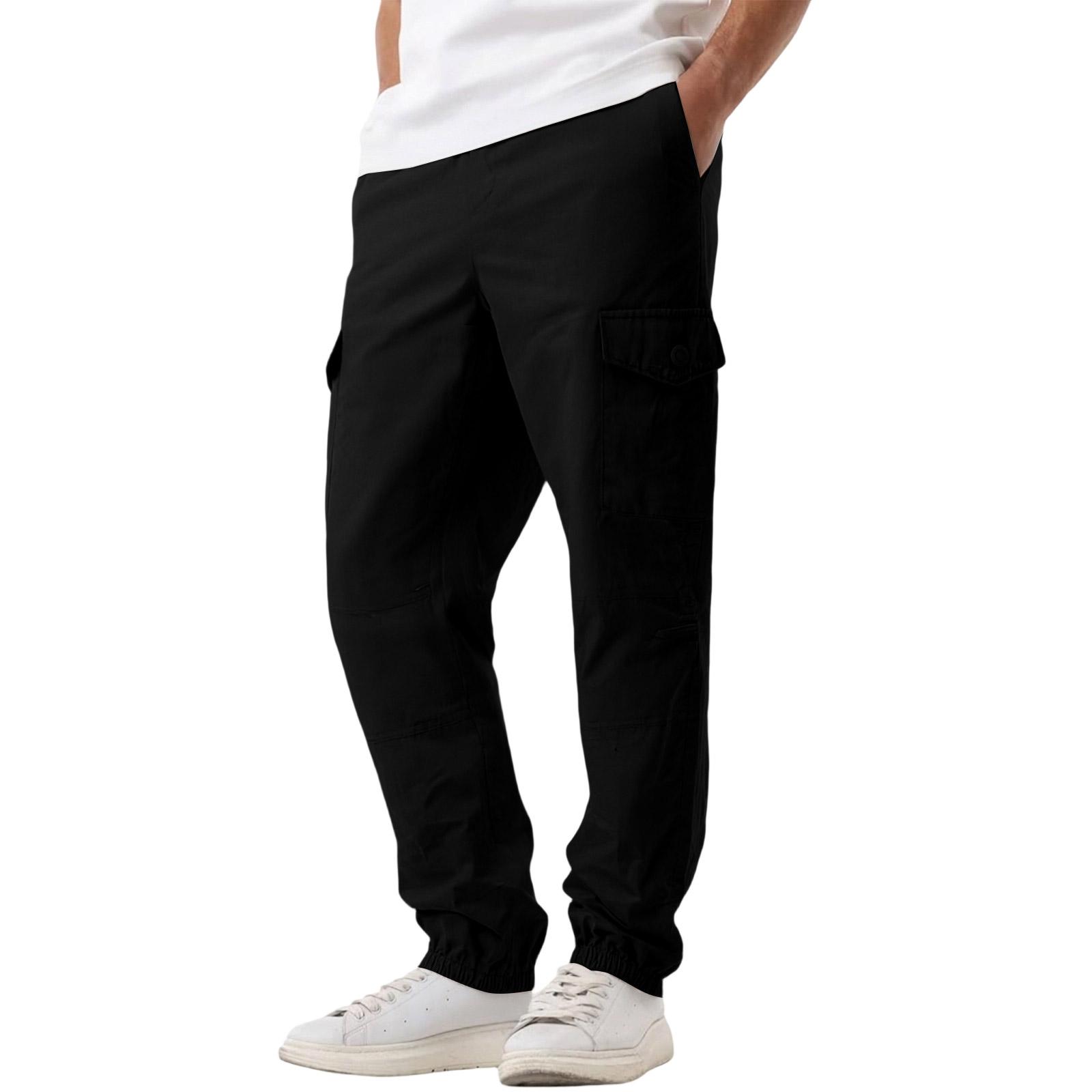 Mens Cargo Jogger Pants Drawstring Waist Elastic Cuffs Multi Pocket Casual Trousers Lightweight Fabric Design XXXL чёрный
Mens Cargo Jogger Pants Drawstring Waist Elastic Cuffs Multi Pocket Casual Trousers Lightweight Fabric Design XXXL чёрный
