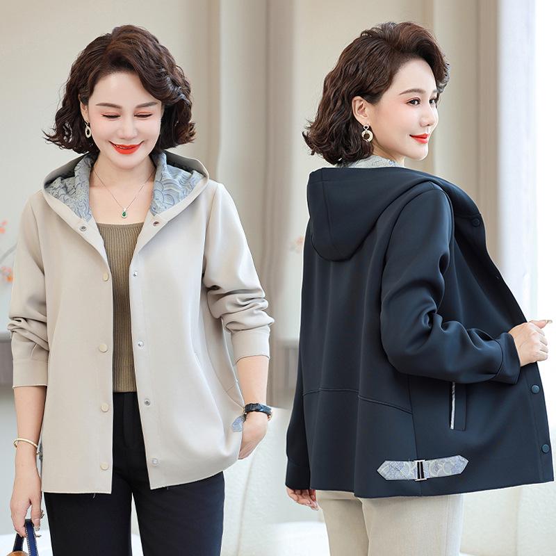Mom s 2025 Spring Fashion Hooded Trench Coat for Middle-Aged Women 40s-50s, Ideal for Spring and Autumn. 2XL for 110-125 jin
Mom s 2025 Spring Fashion Hooded Trench Coat for Middle-Aged Women 40s-50s, Ideal for Spring and Autumn. 2XL for 110-125 jin