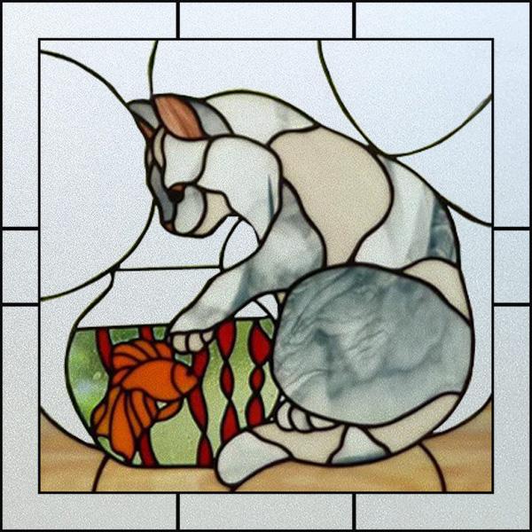 Customized Static Cling Stained Glass Window Film, Frosted Cat Pattern Vinyl Decal Privacy Sticker for Office Home Door Decor (as the picture,30X30cm)
Customized Static Cling Stained Glass Window Film, Frosted Cat Pattern Vinyl Decal Privacy Sticker for Office Home Door Decor (as the picture,30X30cm)