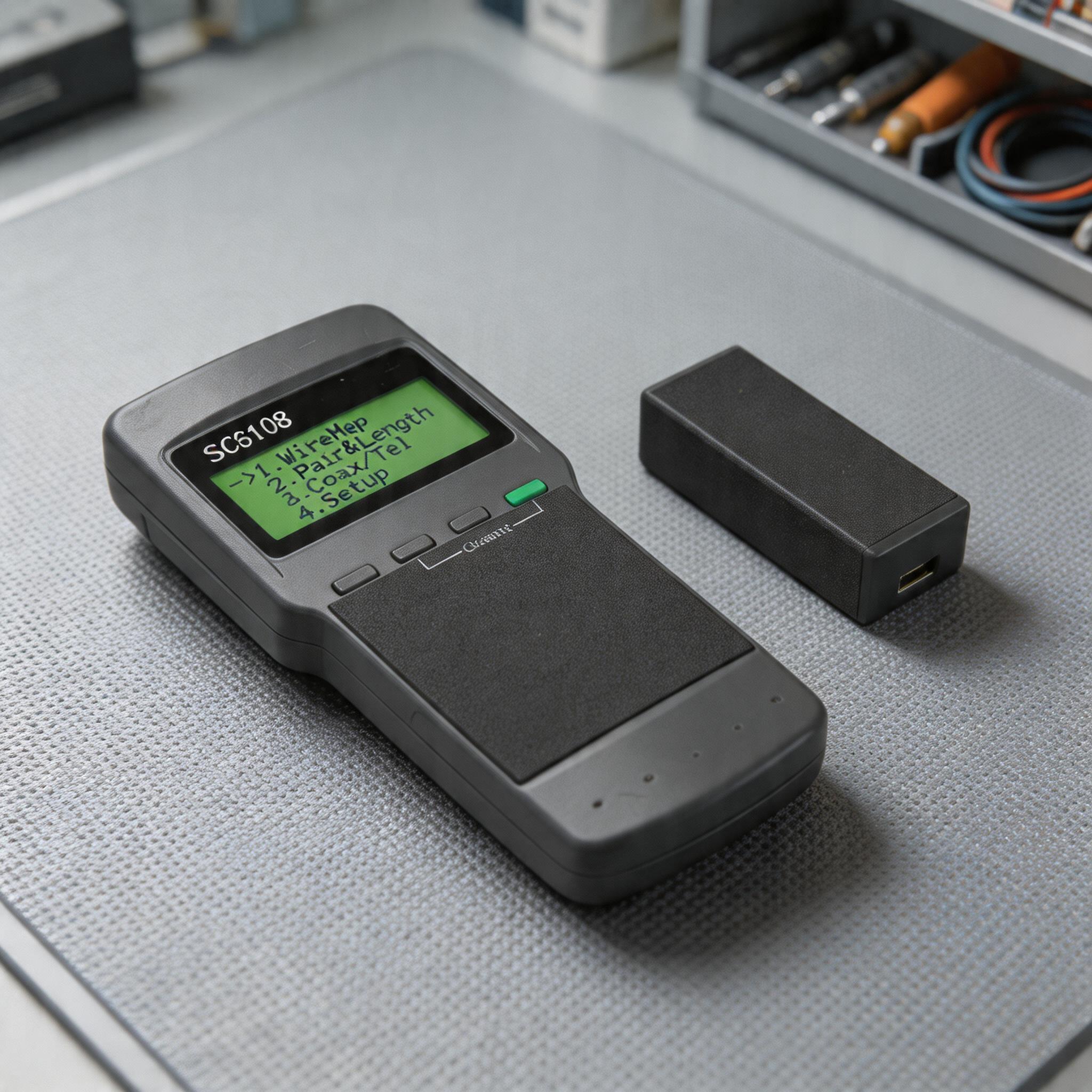 SC8108 Network Cable Tester Breakpoint Detector For RJ45 Cable Pairing Device 97% Dynamic Calibration Accuracy China Mainland
SC8108 Network Cable Tester Breakpoint Detector For RJ45 Cable Pairing Device 97% Dynamic Calibration Accuracy China Mainland