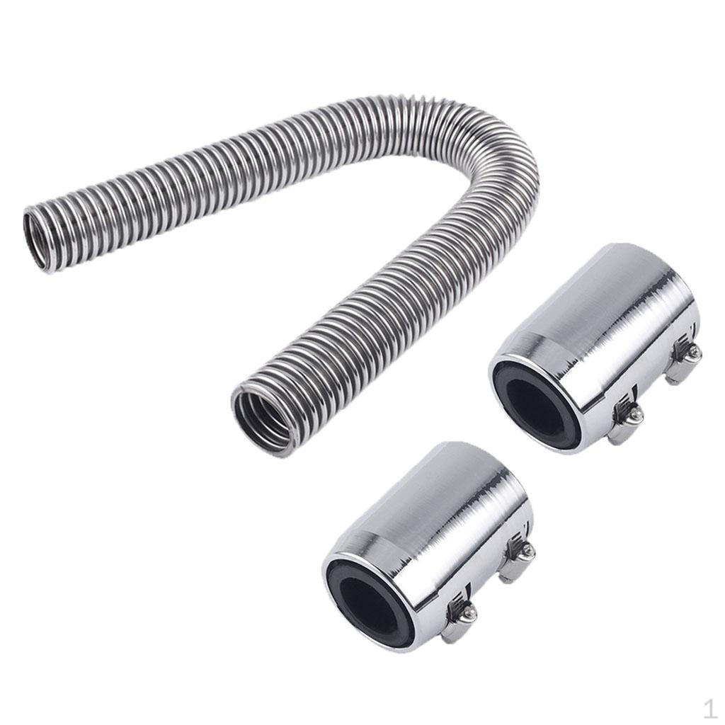 24 Polished Stainless Steel Hose Set with Top And Bottom End Caps
24 Polished Stainless Steel Hose Set with Top And Bottom End Caps