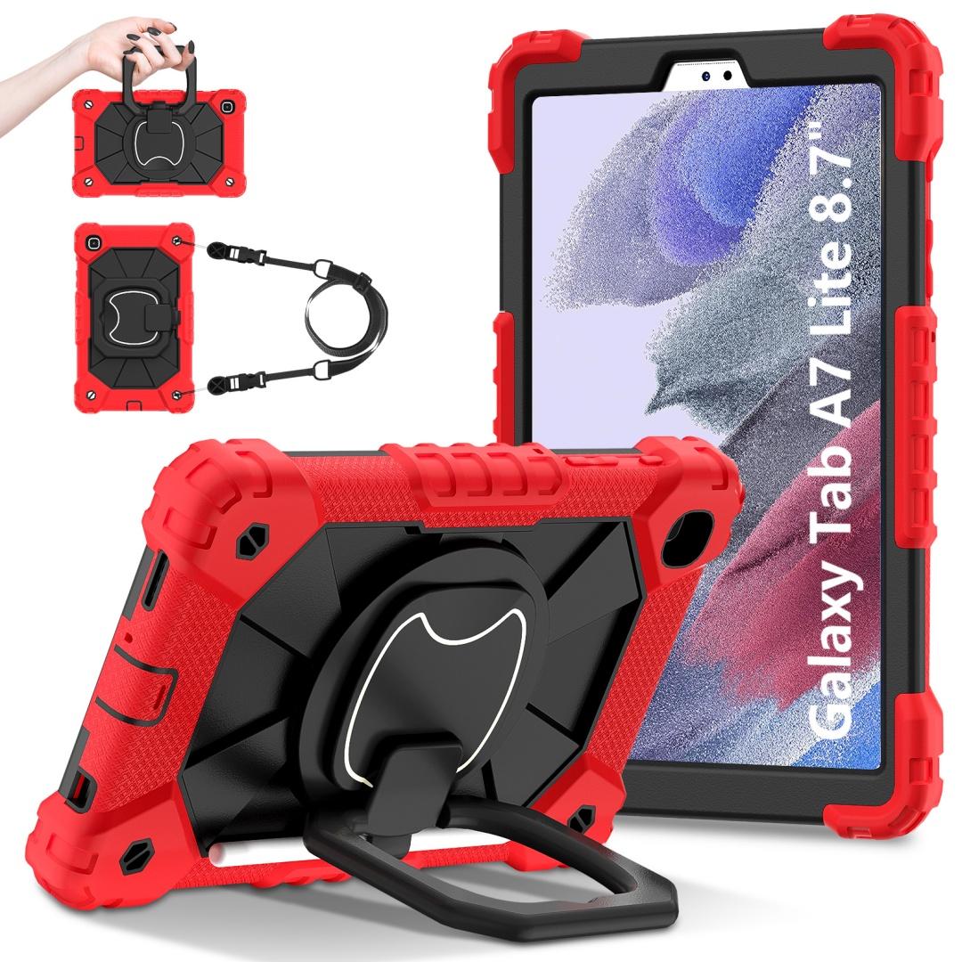 Для Samsung Galaxy Tab A7 Lite/ SM-T220/ SM-T225. Поворотна на 360° рукоятка, міцна захисна підставка, ТПУ+ПК, 3-в-1, антидетонаційний ударостійкий чохол для планшетів та ПК Samsung Tab A7 Lite червоний
Для Samsung Galaxy Tab A7 Lite/ SM-T220/ SM-T225. Поворотна на 360° рукоятка, міцна захисна підставка, ТПУ+ПК, 3-в-1, антидетонаційний ударостійкий чохол для планшетів та ПК Samsung Tab A7 Lite червоний