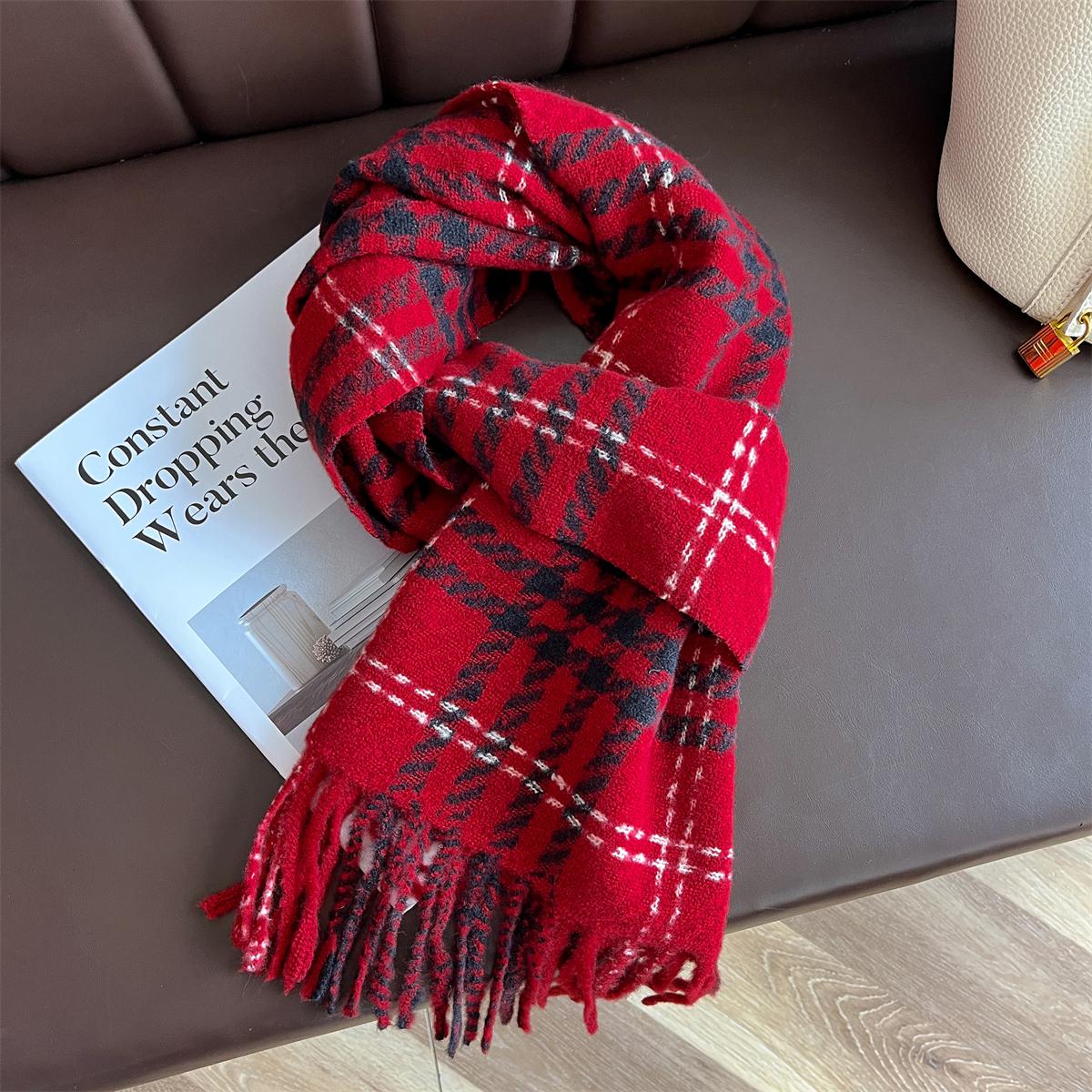 New Fashion Brand Plaid Scarf for Women Warmer Winter Pashmina Print Scarves Shawls Female Thick Blanket Wraps Foulard 30x180cm
New Fashion Brand Plaid Scarf for Women Warmer Winter Pashmina Print Scarves Shawls Female Thick Blanket Wraps Foulard 30x180cm