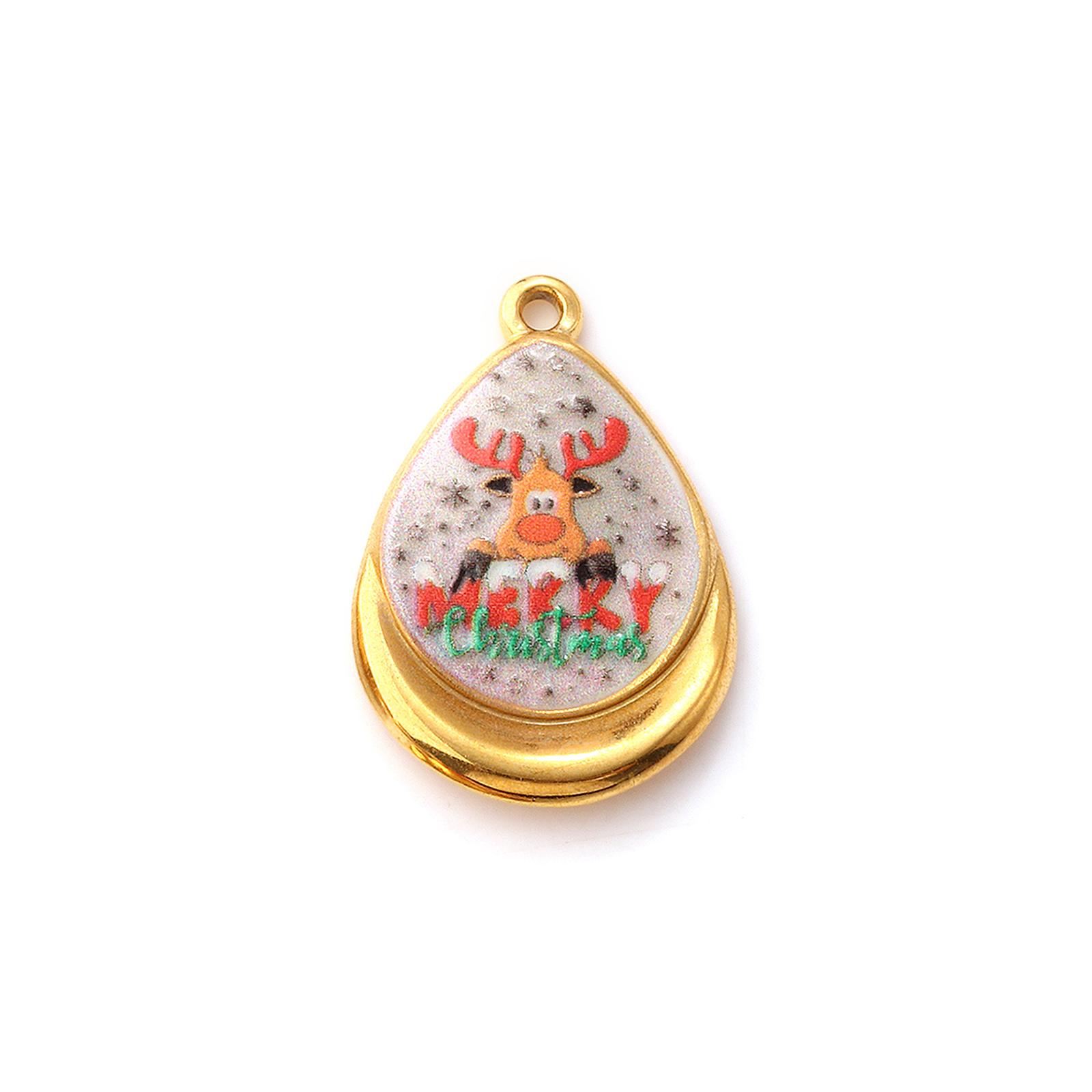 2 Pcs 304 Stainless Steel Christmas Charms 18K Gold Plated Drop Printed Snowman Christmas Tree Pendants Necklace DIY 28mm X 19mm
2 Pcs 304 Stainless Steel Christmas Charms 18K Gold Plated Drop Printed Snowman Christmas Tree Pendants Necklace DIY 28mm X 19mm