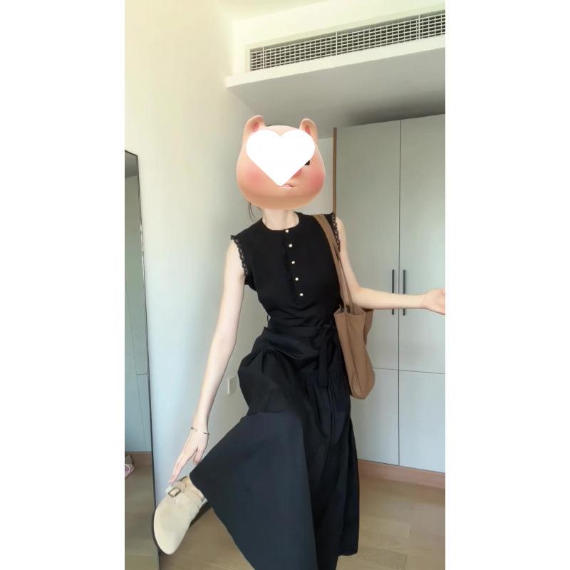 2025 Summer French High-End Sleeveless Waist-Hugging Lace Trim Long Dress for Women Large
2025 Summer French High-End Sleeveless Waist-Hugging Lace Trim Long Dress for Women Large