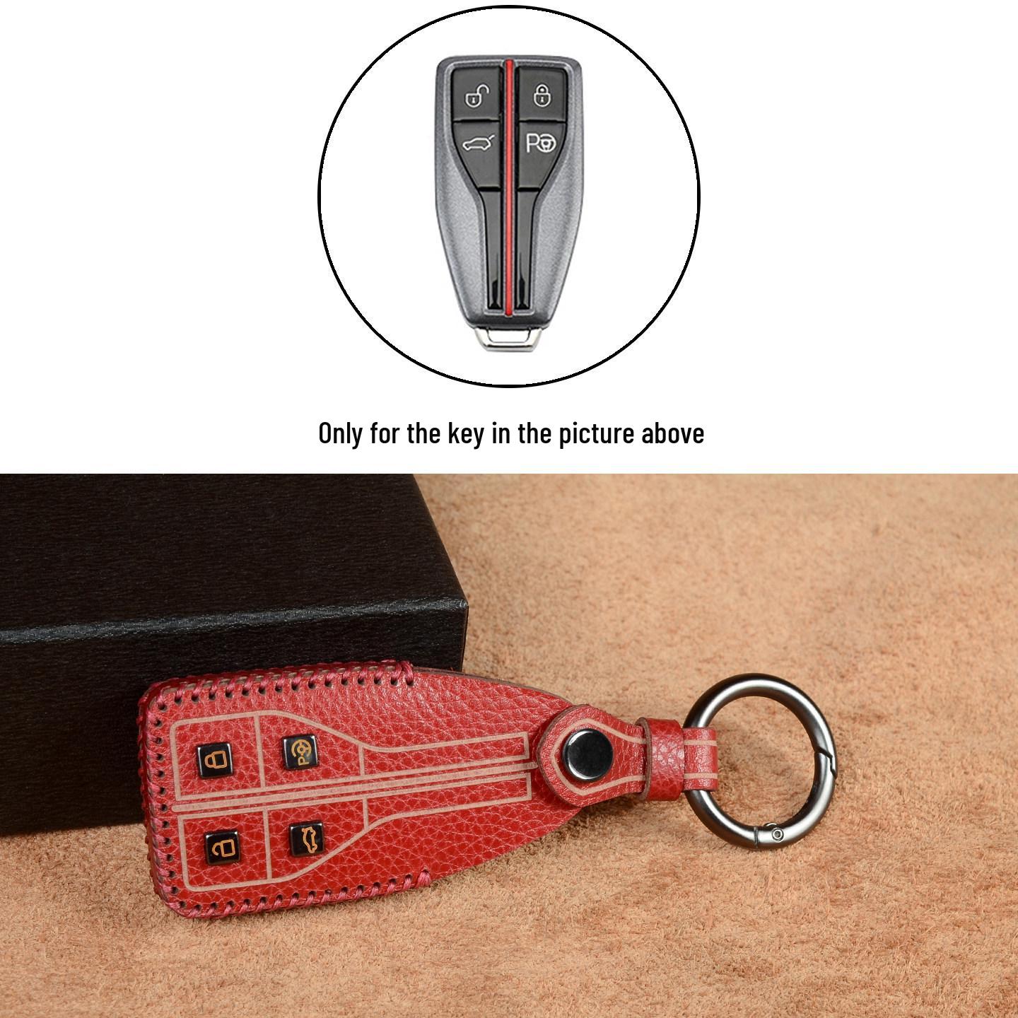 Genuine Leather Key Cover for Hongqi Models H5, H9, HQ9, H6, HS3/7, E-QM5, HS5
Genuine Leather Key Cover for Hongqi Models H5, H9, HQ9, H6, HS3/7, E-QM5, HS5