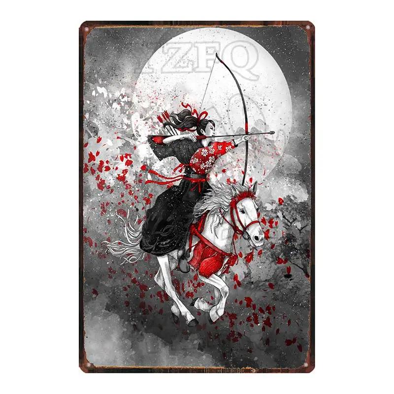 Hisun Tin Sign Vintage Japanese Samurai Geisha Red Black Art Tin Sign Set Retro Oriental Warrior Koi Fish Oni Mask Metal Wall Art Rustic Asia 20x30cm
Hisun Tin Sign Vintage Japanese Samurai Geisha Red Black Art Tin Sign Set Retro Oriental Warrior Koi Fish Oni Mask Metal Wall Art Rustic Asia 20x30cm