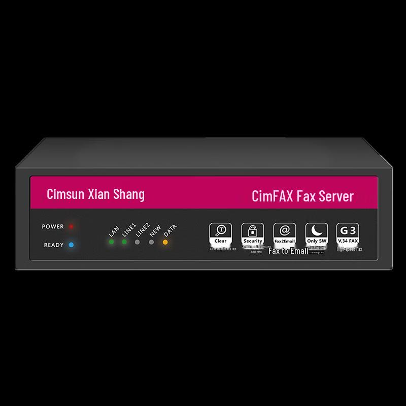 CimFAX W5S Linux Dual-Line Paperless Fax Machine CN plug (adapter included)
CimFAX W5S Linux Dual-Line Paperless Fax Machine CN plug (adapter included)
