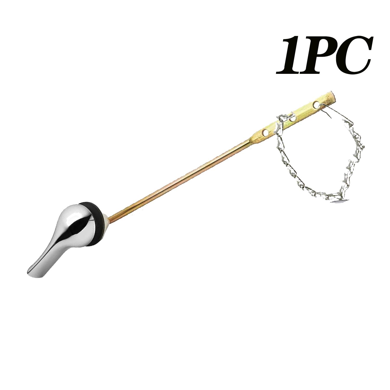 Toilet Tank Flush Lever Replacement Universal Front Mount Handle Toilet Tank Trip Lever with Stainless Steel Flapper Chain Metal
Toilet Tank Flush Lever Replacement Universal Front Mount Handle Toilet Tank Trip Lever with Stainless Steel Flapper Chain Metal