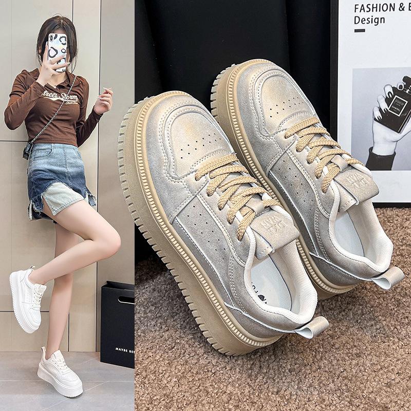 thick-soled white shoes women s new autumn heightening women s shoes versatile senior casual board shoes 35 золотой
thick-soled white shoes women s new autumn heightening women s shoes versatile senior casual board shoes 35 золотой