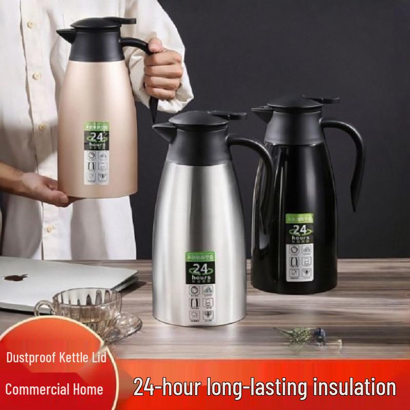 2L Double-Layer Vacuum Insulated Hot Water Kettle - 304 Stainless Steel Household Bottle
2L Double-Layer Vacuum Insulated Hot Water Kettle - 304 Stainless Steel Household Bottle