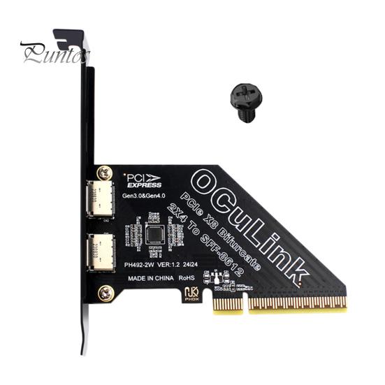 Плата розширення Широко сумісна універсальна PCIE 4.0 x 8 з підтримкою Oculink Перетворення 2-портової карти розширення SFF-8639 U.2 SSD чорний
Плата розширення Широко сумісна універсальна PCIE 4.0 x 8 з підтримкою Oculink Перетворення 2-портової карти розширення SFF-8639 U.2 SSD чорний