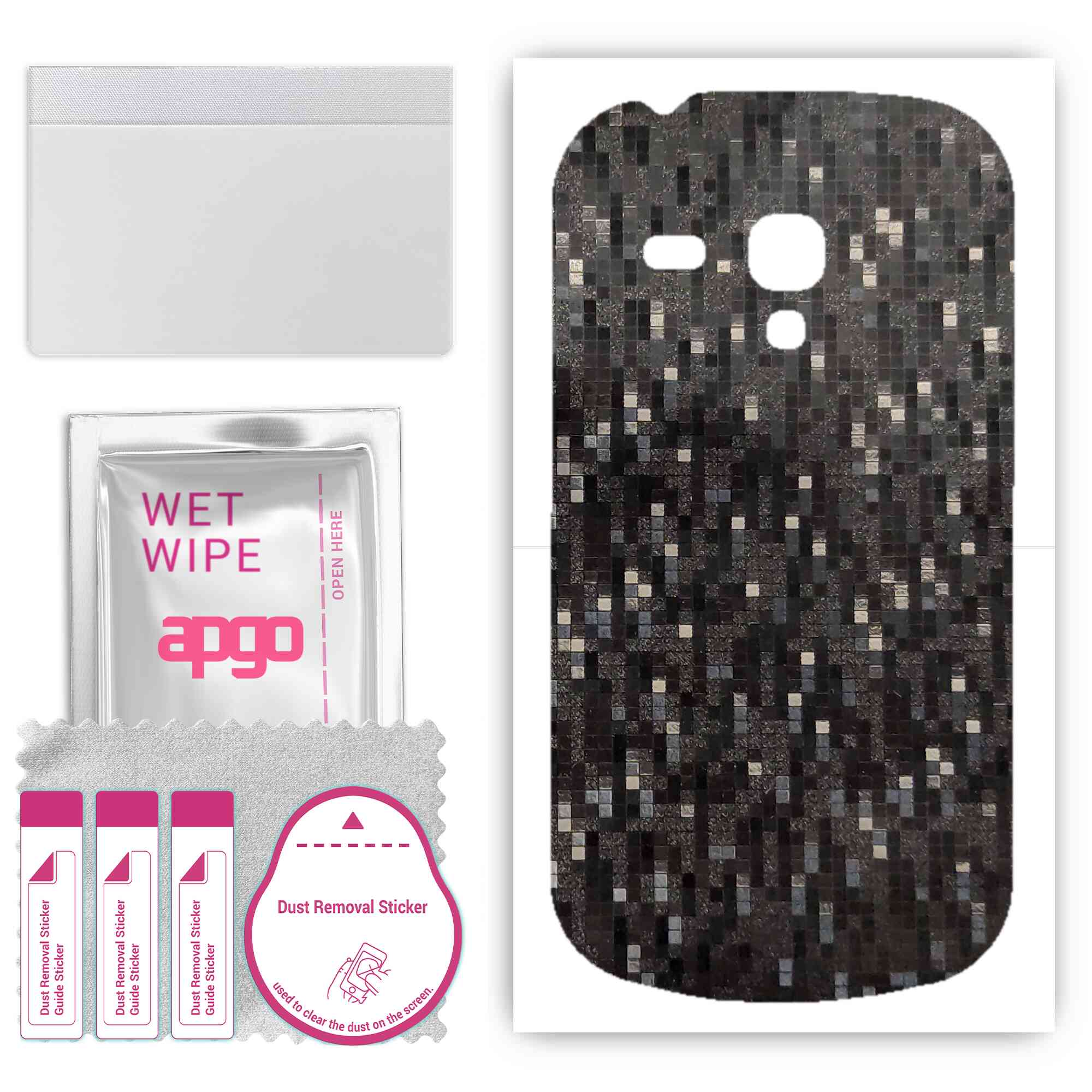 Apgo Protective Skin Sticker для задньої панелі, сумісної з Samsung Galaxy S3 mini i8190, Wrap Film, Foil, Vinyl - Pattern Carbon Black Pixel
Apgo Protective Skin Sticker для задньої панелі, сумісної з Samsung Galaxy S3 mini i8190, Wrap Film, Foil, Vinyl - Pattern Carbon Black Pixel