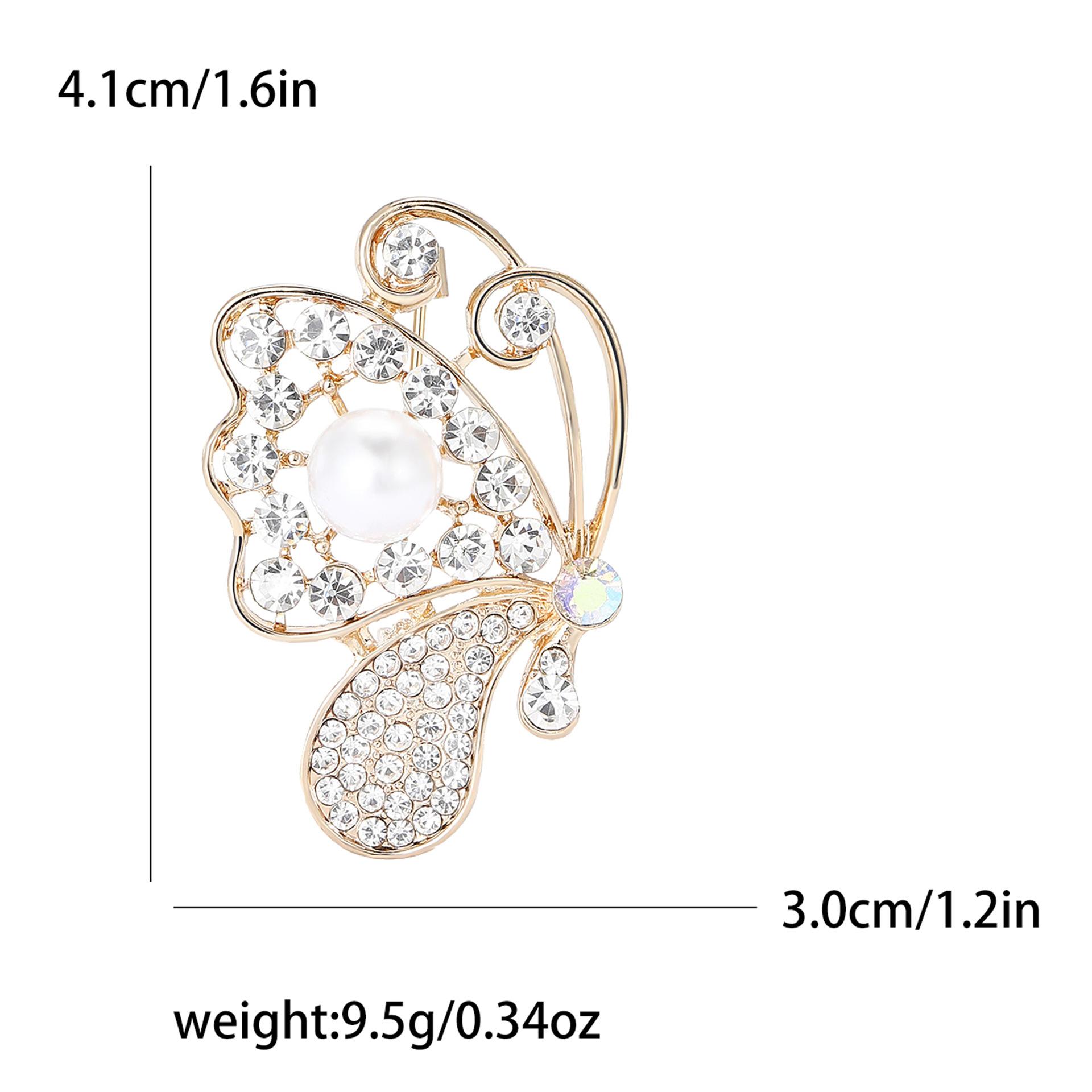 Брошь в виде бабочки из сплава со стразами и жемчугом, изысканная, для женского костюма, пальто, корсаж, ювелирное украшение
Брошь в виде бабочки из сплава со стразами и жемчугом, изысканная, для женского костюма, пальто, корсаж, ювелирное украшение