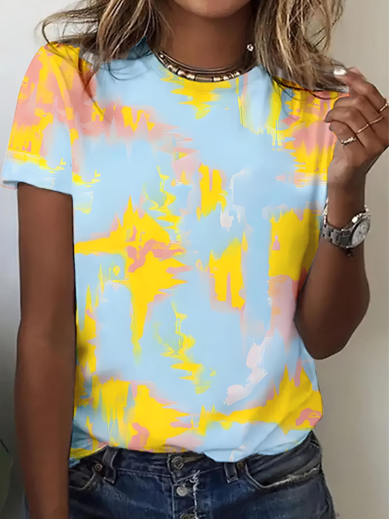 3D printed short-sleeved crew neck top, soft and comfortable, women s T-shirt 5XL
3D printed short-sleeved crew neck top, soft and comfortable, women s T-shirt 5XL
