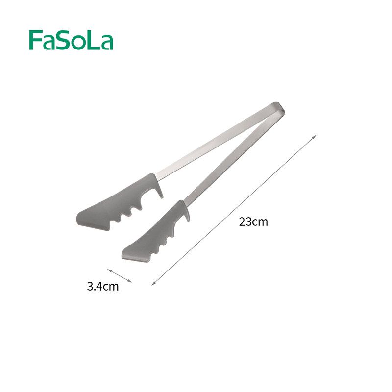 Japanese Fasola Kitchen Stainless Steel Clip Fried Steak Barbecue BBQ Special Food Clip Baking Bread Clip Stainless steel food tongs
Japanese Fasola Kitchen Stainless Steel Clip Fried Steak Barbecue BBQ Special Food Clip Baking Bread Clip Stainless steel food tongs