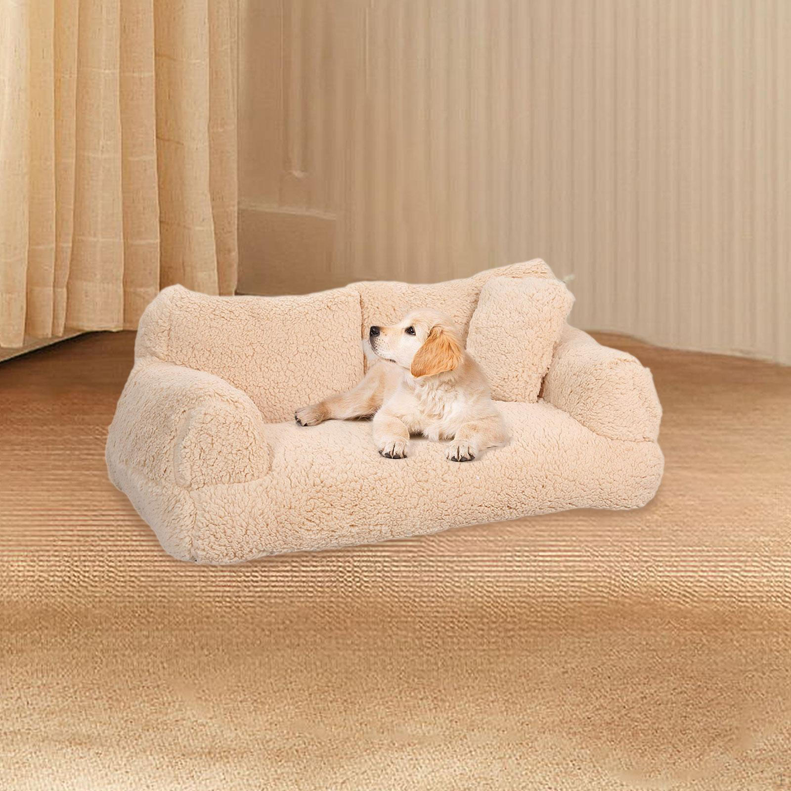 Кошачий диван-кровать для кошек, живущих в помещении, удобный для сна щенка, противоскользящий, съемный, моющийся
Кошачий диван-кровать для кошек, живущих в помещении, удобный для сна щенка, противоскользящий, съемный, моющийся