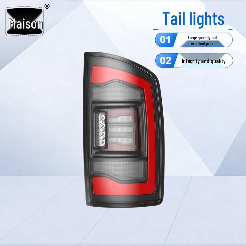 Compatible Taillights for 2002-2006 RAM 1500 and 2003-2006 RAM 2500/3500 Pickup Trucks.
Compatible Taillights for 2002-2006 RAM 1500 and 2003-2006 RAM 2500/3500 Pickup Trucks.