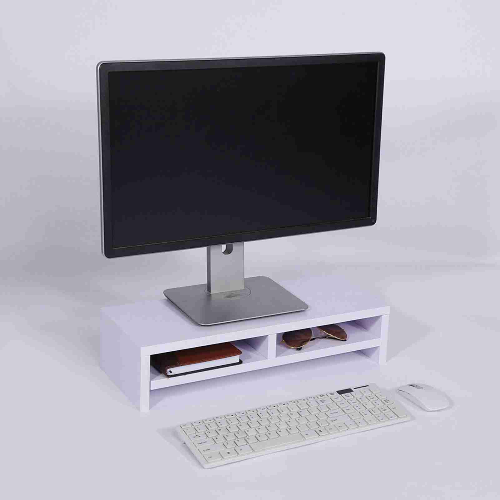 Wood Monitor Stand Riser 2 Tiers White Ergonomic Computer Stand for Laptop PrinterPC Desk Cable Management 50 X 20 X 11.7cm
Wood Monitor Stand Riser 2 Tiers White Ergonomic Computer Stand for Laptop PrinterPC Desk Cable Management 50 X 20 X 11.7cm