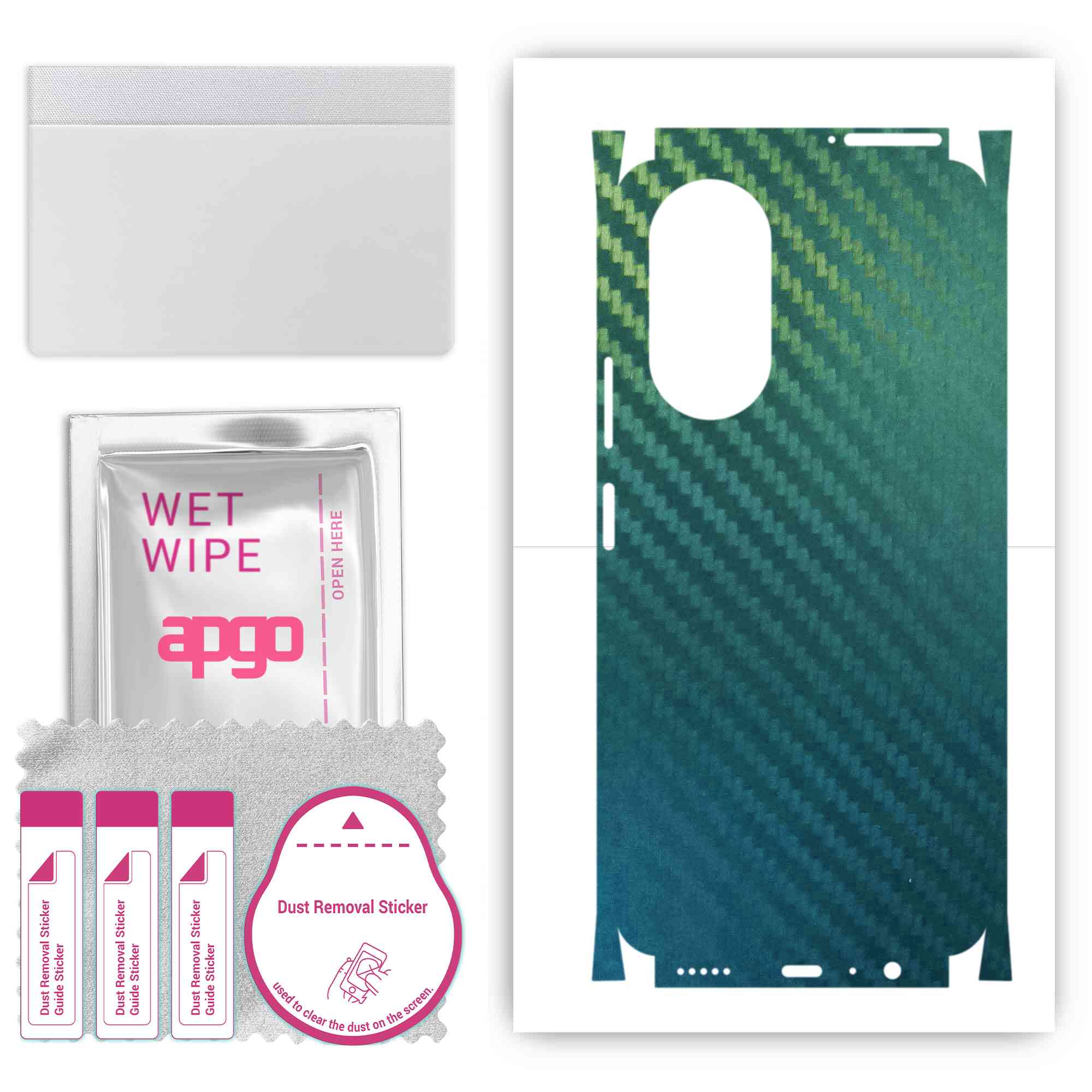 apgo Protective Skin Sticker for the back+sides compatible with Honor X7, Full Wrap Film, Foil, Vinyl - Pattern Carbon Chameleon CAKA1
apgo Protective Skin Sticker for the back+sides compatible with Honor X7, Full Wrap Film, Foil, Vinyl - Pattern Carbon Chameleon CAKA1