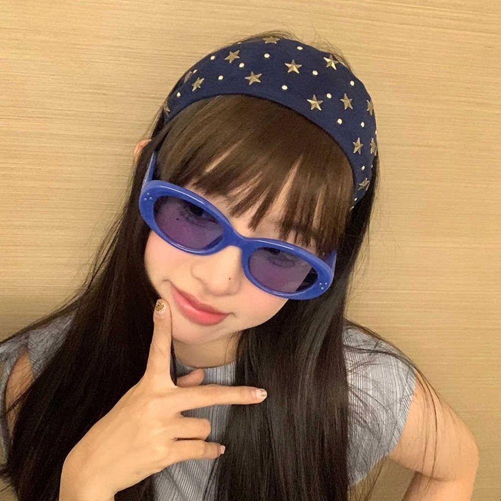 Y2K Wide Edge Hairband Spicy Girl Retro Hair Hoop Fashion Wide Star Rivet Headband Daily синий
Y2K Wide Edge Hairband Spicy Girl Retro Hair Hoop Fashion Wide Star Rivet Headband Daily синий