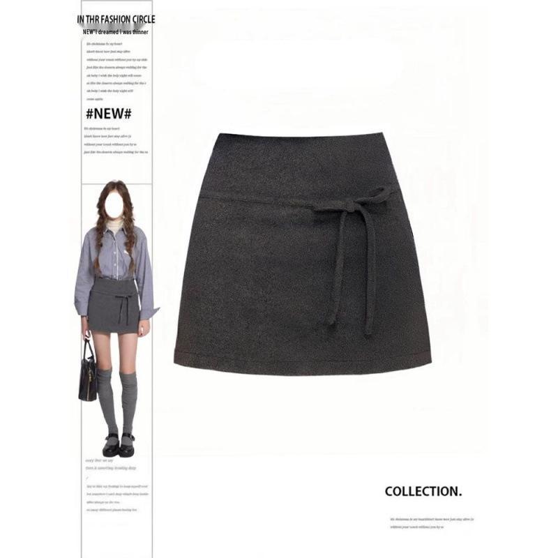 Retro Bow Versatile Wool-Blend High-Waist A-Line Skirt for Women, 2025 Spring/Autumn Large
Retro Bow Versatile Wool-Blend High-Waist A-Line Skirt for Women, 2025 Spring/Autumn Large
