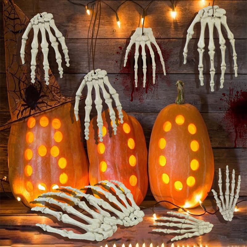 1 Pair Halloween Decoration Skeleton Hands Realistic Life Plastic Fake Human Hand Bone Ghost Haunted House Scary Horror Props
1 Pair Halloween Decoration Skeleton Hands Realistic Life Plastic Fake Human Hand Bone Ghost Haunted House Scary Horror Props