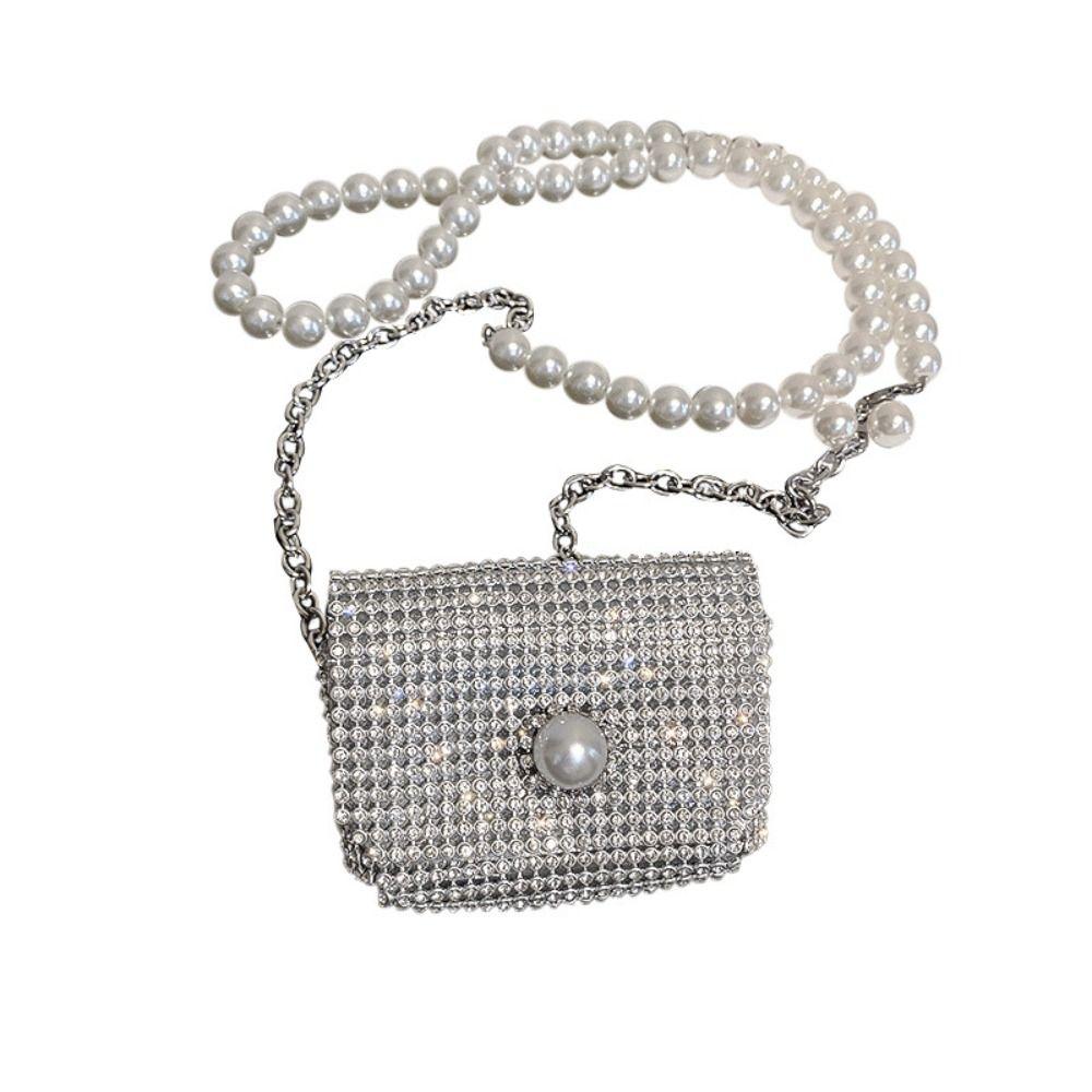 Korean Style Rhinestones Pearl Chain Waist Bag Long Tassel Luxury Women Mini Bags Belt Trendy Dress Decoration серебряный
Korean Style Rhinestones Pearl Chain Waist Bag Long Tassel Luxury Women Mini Bags Belt Trendy Dress Decoration серебряный