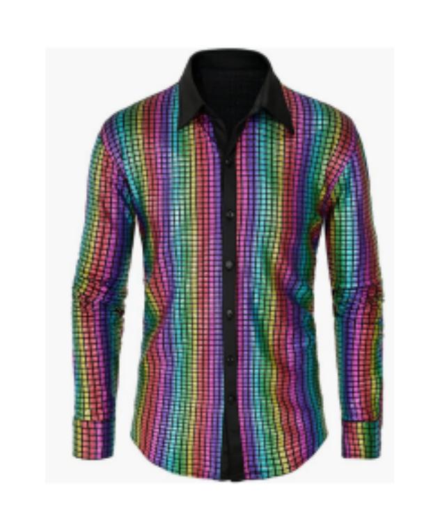 2025 Новая мужская однотонная повседневная рубашка с блестящими лацканами и длинным рукавом европейского размера Large
2025 Новая мужская однотонная повседневная рубашка с блестящими лацканами и длинным рукавом европейского размера Large