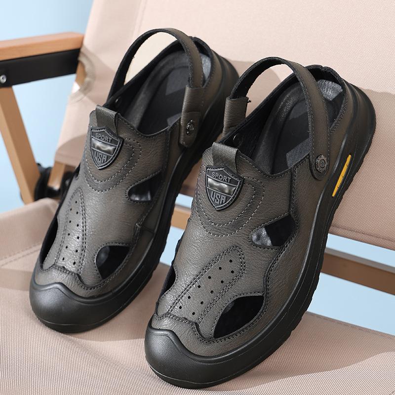 2025 summer casual sandals men s leather shoes loafers breathable hollow leather shoes sandals soft sole one pedal driving shoes 44
2025 summer casual sandals men s leather shoes loafers breathable hollow leather shoes sandals soft sole one pedal driving shoes 44