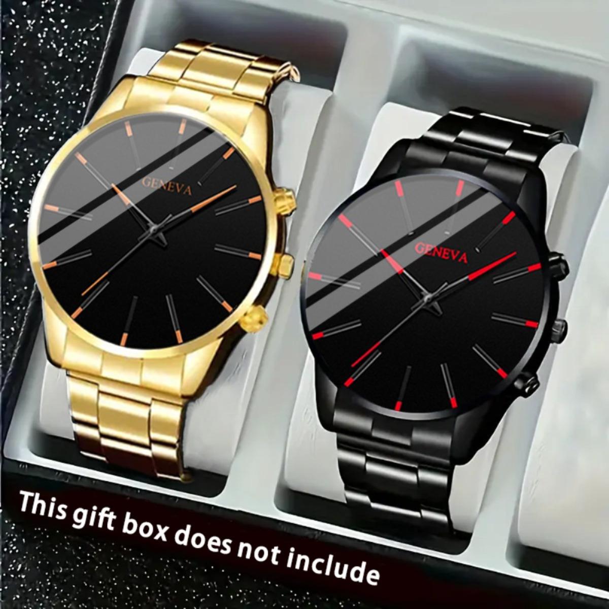 2pcs Luxury Men s Quartz Watch Set, Business & Casual Wear - Ideal Gift for Back To School, Christmas, Birthdays
2pcs Luxury Men s Quartz Watch Set, Business & Casual Wear - Ideal Gift for Back To School, Christmas, Birthdays